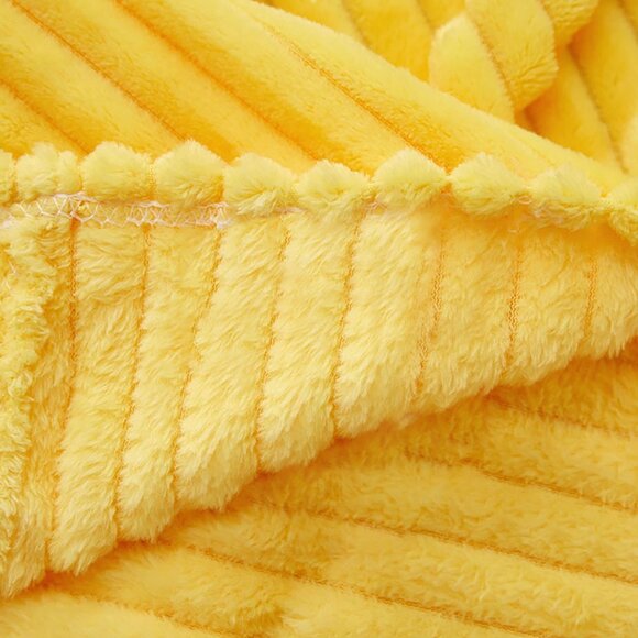 SOGA Yellow Throw Blanket – Soft Cozy Warm Blanket for Bed, Sofa & Couch - Picture 12 of 13